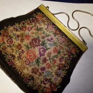 Needlepoint purse antique